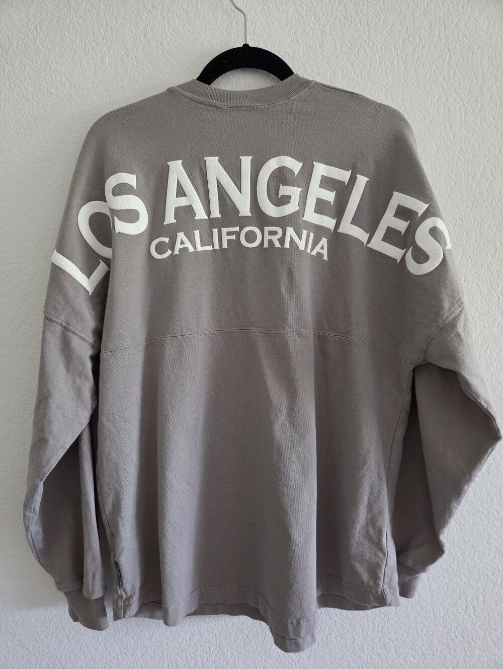 Spirit Jersey "Los Angeles California" Long Sleeve Shirt Medium Grey White